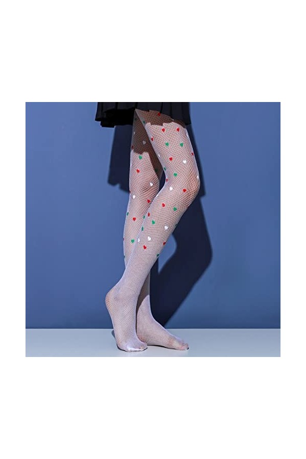 LDadgf Sous-vêtements serrés - Bas sexy en dentelle - Serré - Combinaison sexy - Collants - Lingerie sexy - Chat, Blanc., tai