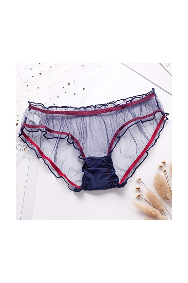 Culotte Dentelle Sexy pour Femme sous Vetements Femme Couverture Complète Culotte Invisible Sexy String Thong Femme Tangas Cu