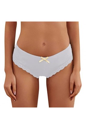 Strings pour Tanga Feminins en Sexy Slips Léger Dentelle Patchwork Culottes Creux Out Léopard sous Vetement Coton Hipster