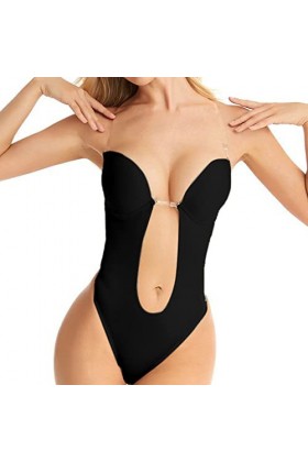Générique Ensemble de Lingerie Sexy pour Femme Shapewear pour Femmes Taille Plus Dos Soutien-Gorge Intégré Body Shaper sans C