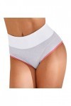 Ncenglings Body Lotion Patchwork Couleur sous-vêtements Culottes Bikini Solid Womens Briefs Ensemble Lit Coffre Grey, S 