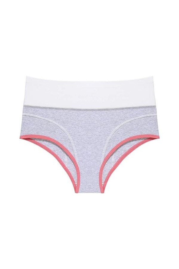 Ncenglings Body Lotion Patchwork Couleur sous-vêtements Culottes Bikini Solid Womens Briefs Ensemble Lit Coffre Grey, S 