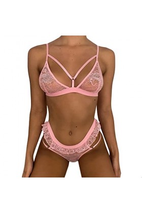 Lingerie Femme Sexy Ensemble Homme Sexy Hot y*2k Mesdames Sexy Lingerie Teddy Cils Dentelle Rose Sexy Lingerie Pantalon Sexy 
