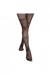 Sexy Taille résille Femme Motif à pois sans collants, Collants, Collants, Culottes Accessoires inclus, Noir , taille unique