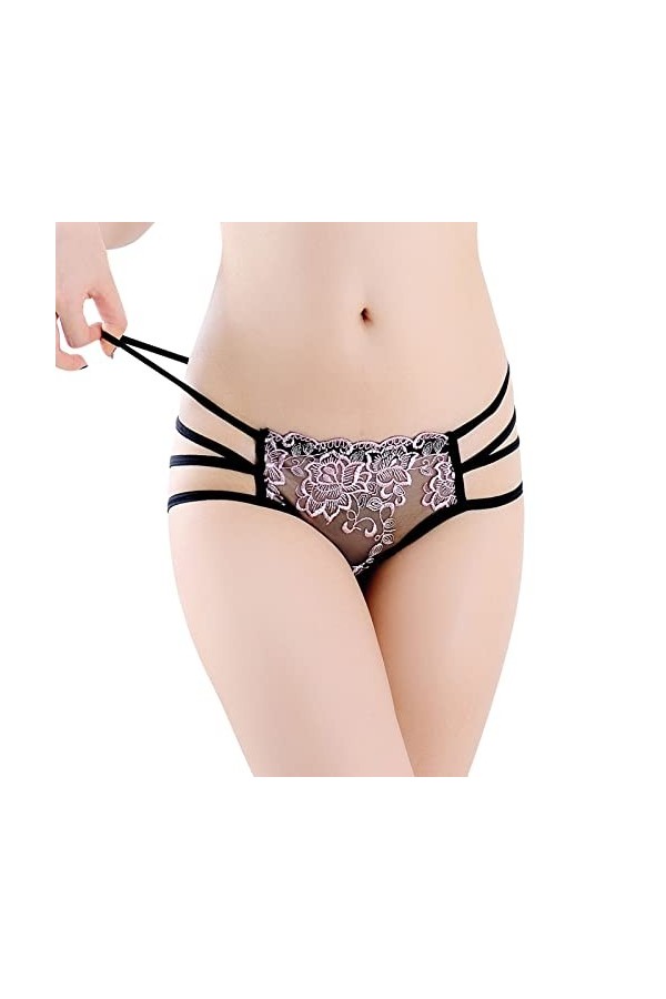 Générique Brassière Allaitement Femmes Sexy Dentelle Slips évider Culotte Crochet à Lacets Culotte Tongs G String Lingerie so