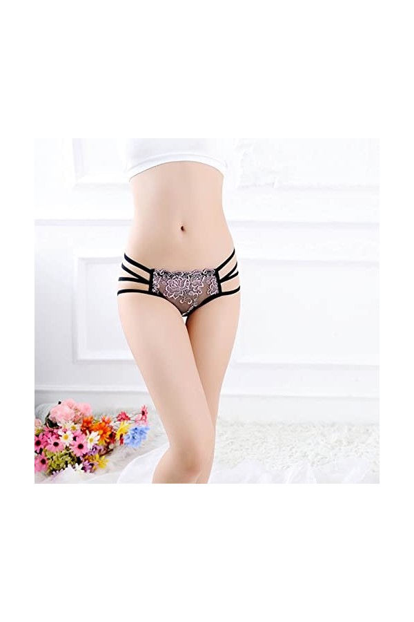 Générique Brassière Allaitement Femmes Sexy Dentelle Slips évider Culotte Crochet à Lacets Culotte Tongs G String Lingerie so