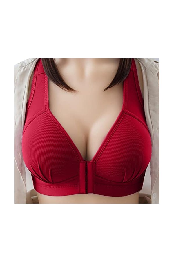 Lingerie Femme Sexy Ensemble Homme Sexy Hot y20.k Soutien-Gorge de Sport Mince Respirant avec Bouton Avant pour Femme sans An