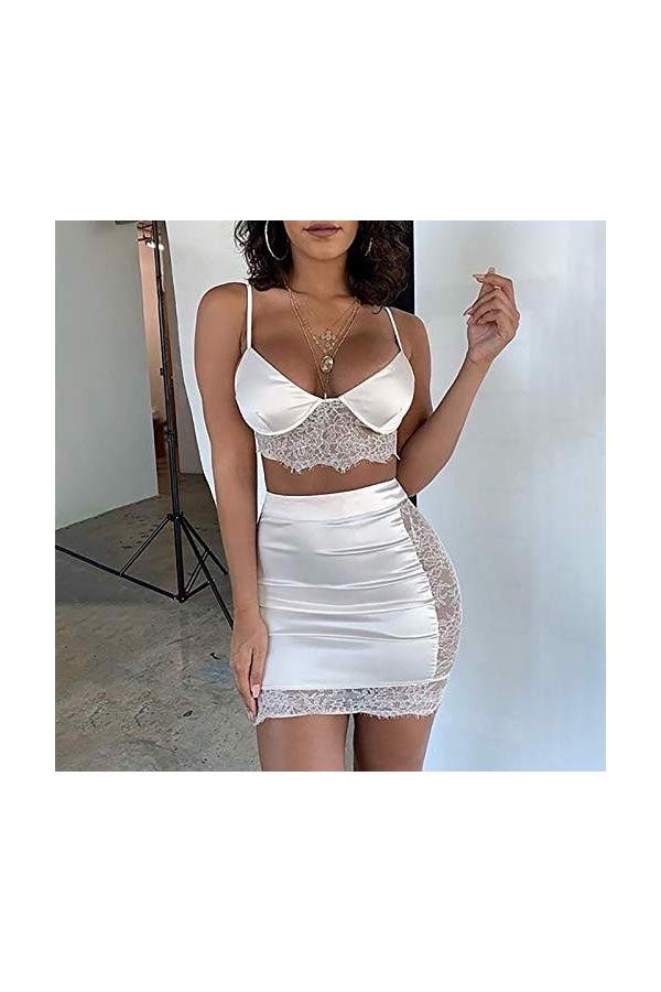 Lingerie Sexy Ensemble Femme 2 Pièce Ensemble Soutien Gorge et String Dentelle Vêtements De Nuit Sexy sous-Vetements Erotique