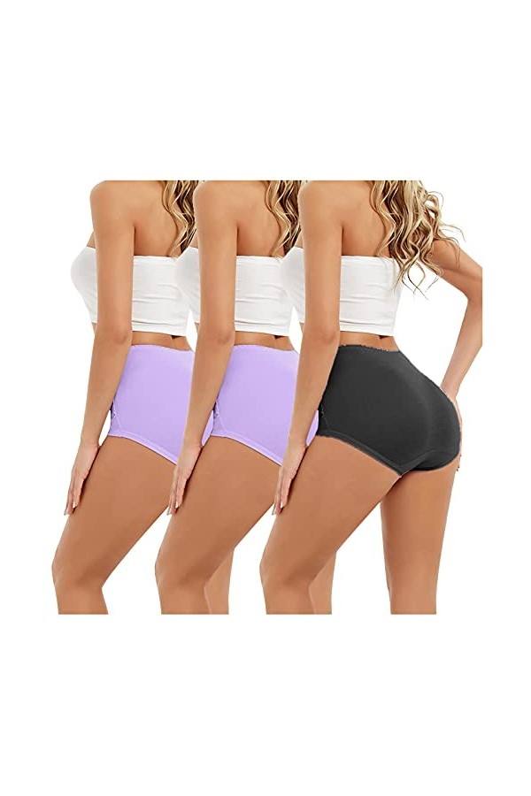 Culotte sans Couture Femme Creux Panties Menstruelles Pur Coton Slips Stretch Culotte De Bikini Classique Hipster Shorties sa