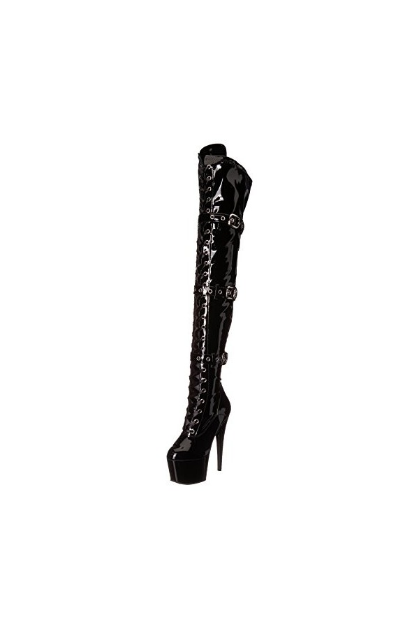 Pleaser ADORE-3028 Blk STR Pat/Blk UK 9 EU 42 