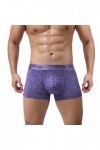CUTeFiorino Trunk Sous-vêtements pour homme, mi-taille, sous-vêtement doux et sexy pour homme, lilas, L