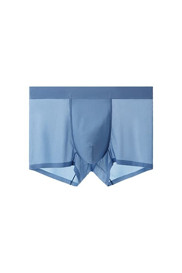 CUTeFiorino C Ware Sous-vêtements en soie glacée pour homme Sous-vêtements en soie glacée en coton sans couture Sous-vêtement