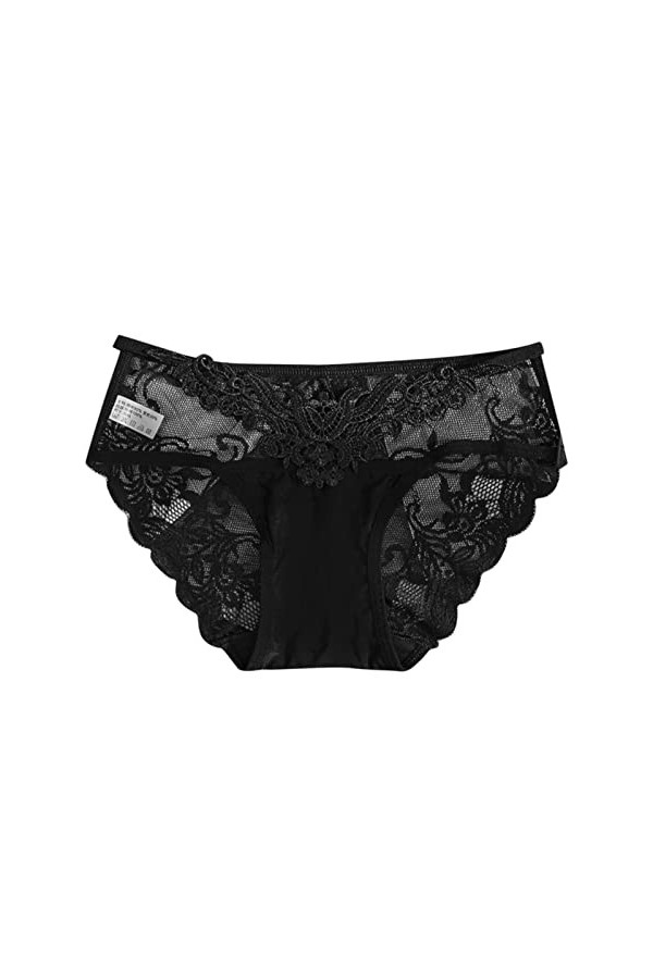 Culotte Dentelle Sexy pour Femme sous Vetements Sexy à Taille Basse Minceur Amincissante Culottes Culotte Triangle Sexy en Ma