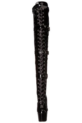 Pleaser ADORE-3028 Blk STR Pat/Blk UK 9 EU 42 