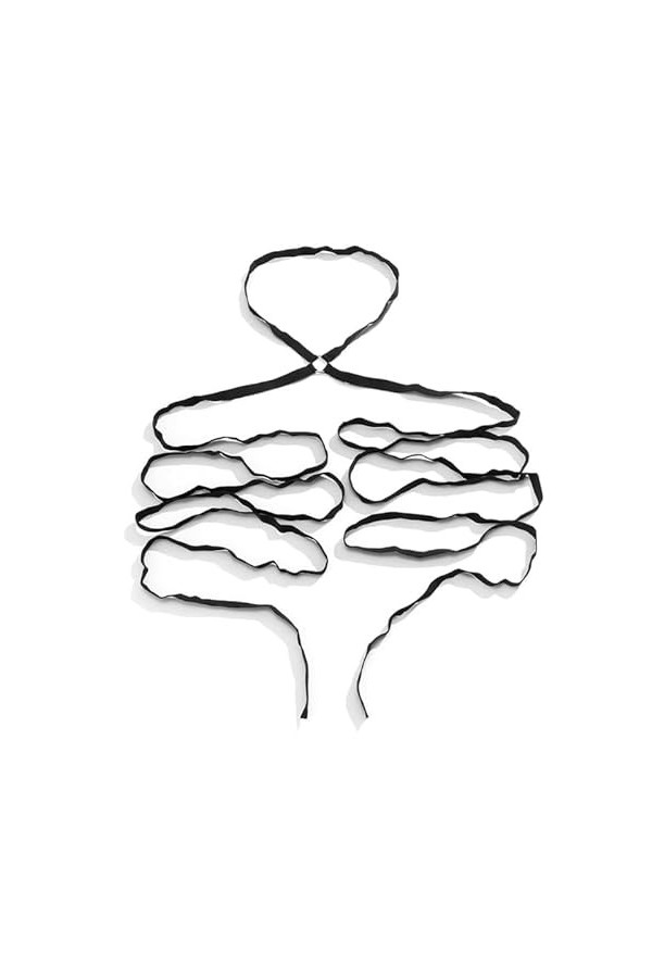 huiouer Bandages de jambes pour femme - Pour festival, porte-jarretelles, bras, bricolage, bas de bandage croisé pour danse, 