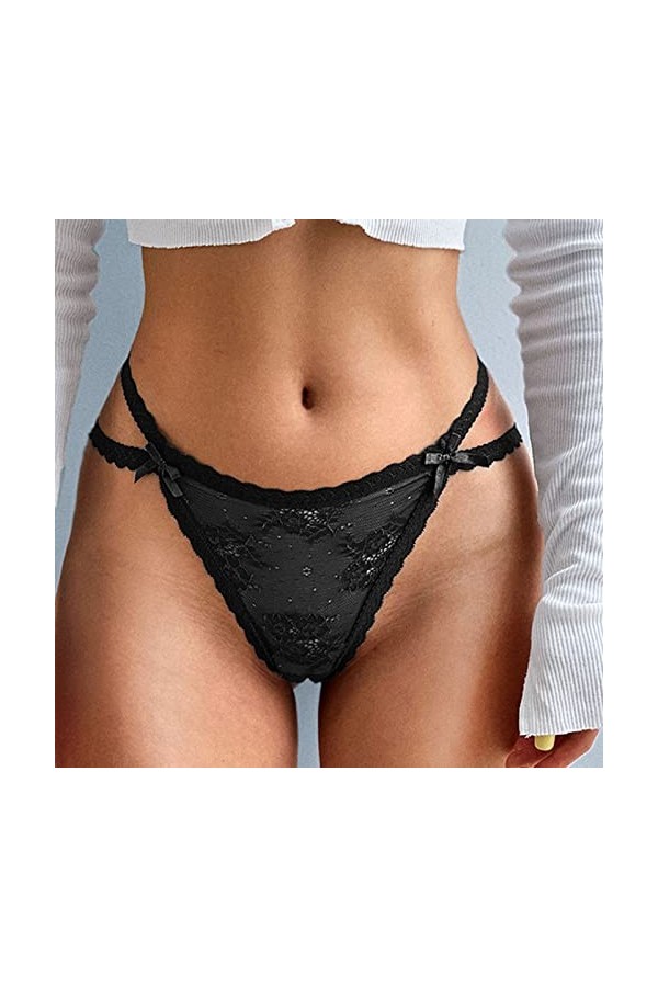 Lingerie Sexy Femme Grande Taille Brassière Fleur Dentelle Transparent Femmes sous-Vêtements String Sexy Évider Culotte Trace