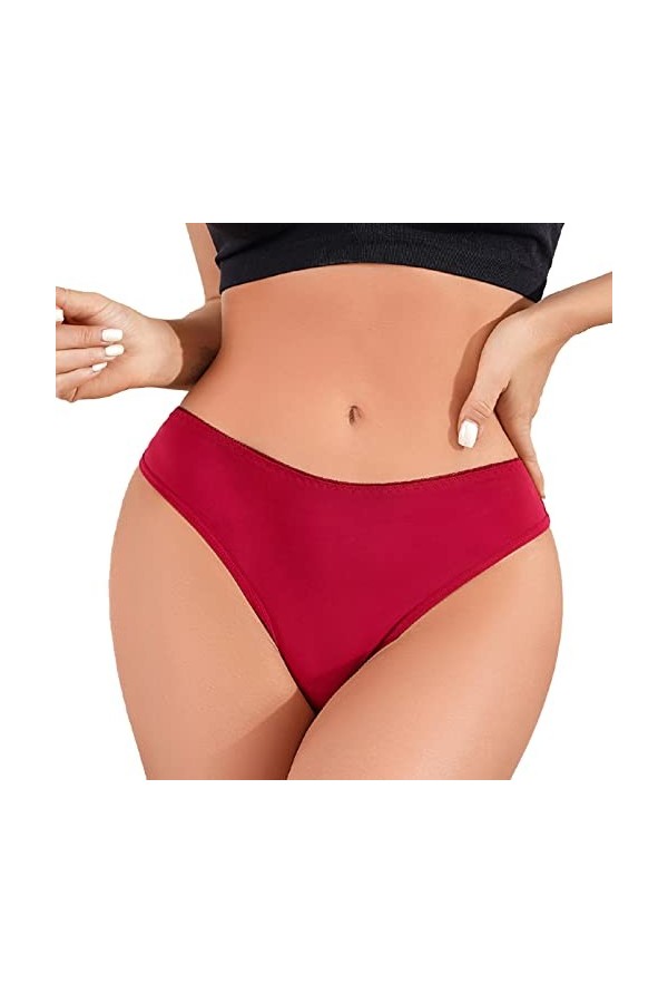 Culottes en Pur Coton et Soie Femme 2023 Nouveau de Absorbante Menstruelle String Stretch Pantalons Triangle Couleur Unie Sli