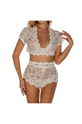 Générique Lingerie Sexy Femme Sexy Nuisette Mini Robe See Through Teddy Harnais Robe Sensuelle Chemise Harness Babydoll Eroti