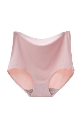 Slips Femme Elasticité String en Pur Coton et Soie Culottes Stretch Pantalons Triangle Taille Haute Short de Bain Absorbante 