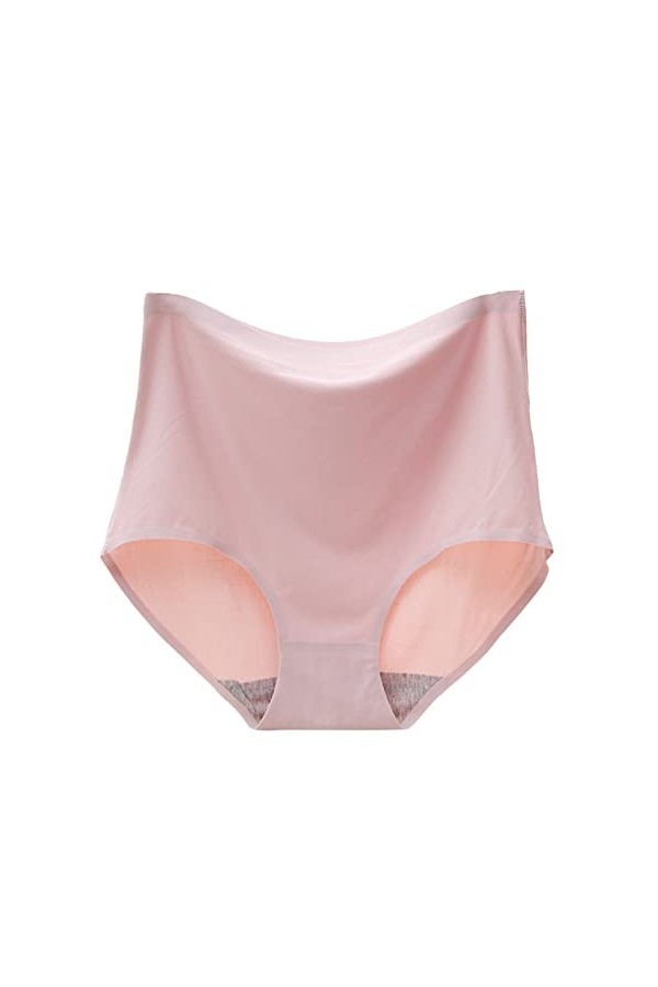 Slips Femme Elasticité String en Pur Coton et Soie Culottes Stretch Pantalons Triangle Taille Haute Short de Bain Absorbante 