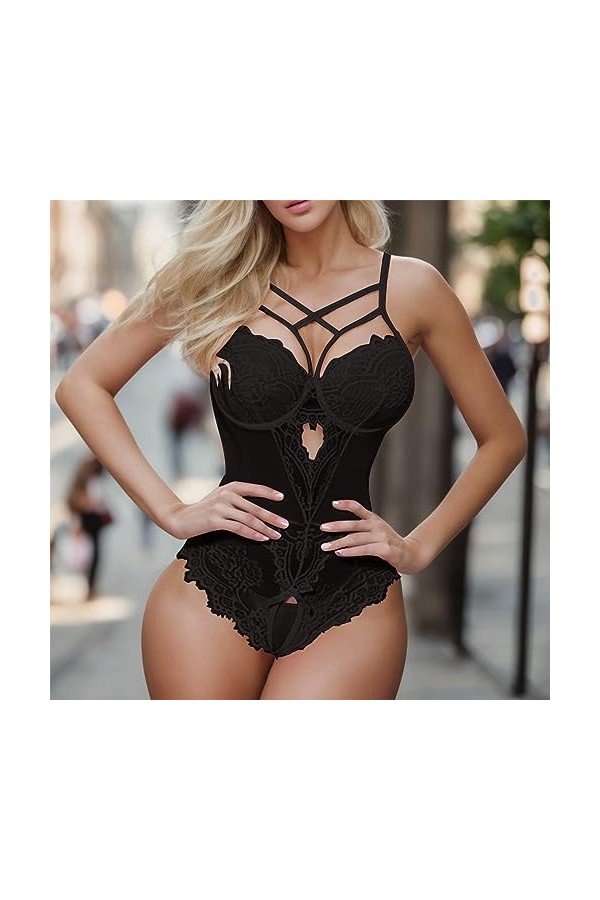 Lingerie Sexy pour Femme Lenceria Extreme Sexy Dessous New Luxury Sexs Noir Couleur Femmes Sexy Jarretière Lingerie Sexe Sout