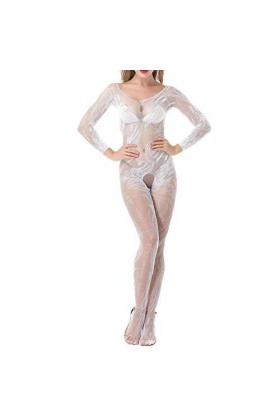 UOWEG Femmes jointes sous-vêtements Lingerie pièce de Lingerie Creux Sexy Harnais Lingerie Sexy White, One Size 