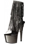 Pleaser ADORE-1017RSF CLR-Blk/Dark Pewter Chrome UK 7 EU 40 