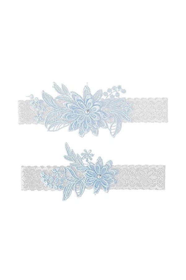 Jarretière de mariage, jarretière de mariage - bleu blanc jarretière de mariage, jarretière de mariage jarretière de mariée p