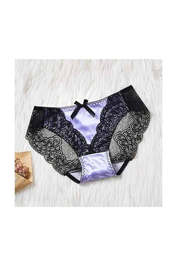 Femme Coquine Érotique Culotte Stretch Taille Culotte en Dentelle pour Dentelle String Sexy Erothique G-String sous-vêtements