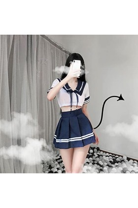 LDZYXY Robe Femme Dentelle Mini Robe Femme vêtements Filles école Sexy