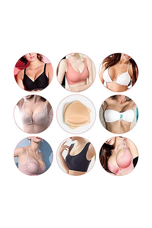 Bustier Jarretelle Sexy Bikini Bra Sexy Shade Pads Insert of Pairs Heart Pads Soutien-Gorge sous-vêtements 3 Accessoire Amovi