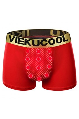 Sous-vêtements en tourmaline magnétique pour homme, rouge, XXXXL