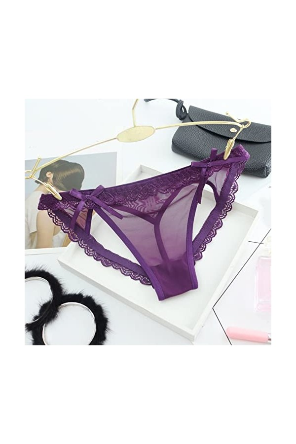 Culotte Dentelle Sexy pour Femme sous Vetements Femmes Slip Taille Haute Culottes Douces Doux String Femme Sexy Hot Culotte D