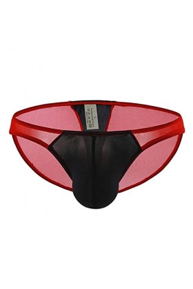 Générique String Homme Sexy Hot Dentelle Slips Boxer sous-vêtements Sexy Taille Basse pour Hommes Ice Silk Lifting Ring Multi