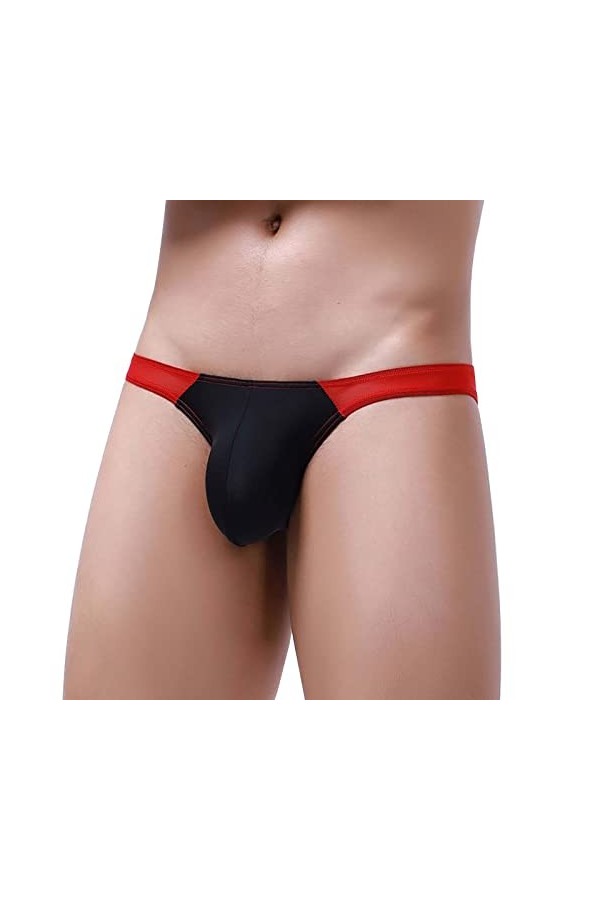 Générique String Homme Sexy Hot Dentelle Slips Boxer sous-vêtements Sexy Taille Basse pour Hommes Ice Silk Lifting Ring Multi