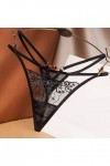 UOWEG Thong Dentelle sous-vêtements Sexy Briefs Pantalons Femmes Femmes Culottes Thong Lingerie pour Homme Sexy Black, One S