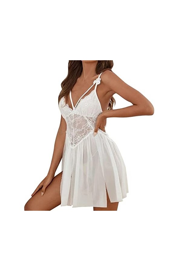 LIBELLEFLY Grande lingerie sexy pour femme - Lingerie sexy - Pyjama - Lingerie sexy - Costume pour femme - Grande taille, bla