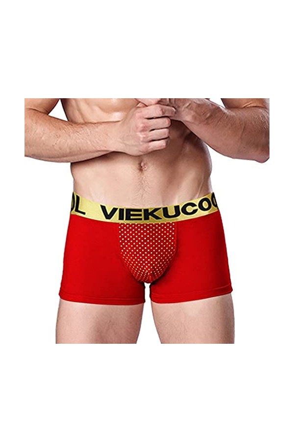 Sous-vêtements en tourmaline magnétique pour homme, rouge, XXXXXL