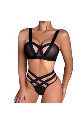 BIBOKAOKE Lingerie Femme Sexy Ensemble Sexy Hot Nuisette Coquine Lingerie Pas Cher Sexy Hot Chaude Teddy Sexy Femmes Sensuell