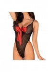 Ghemdilmn Black Point Sexy Lingerie Femme Shiying Frontière Petit Sexy Sexy Combinaison Body Avec Fente, Noir , S