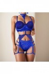 HERSIL Lingerie sexy pour femme - Taille haute - Lingerie sexy - Nuisette - Filet de pêche - String érotique - Corset sexy, b