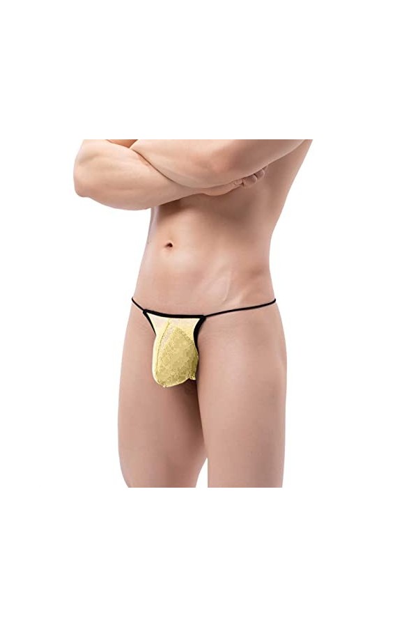 Générique String Homme Sexy Hot Dentelle Slips Boxer sous-vêtements de Mode Masculine Culottes Sexy Monter des Slips sous-vêt