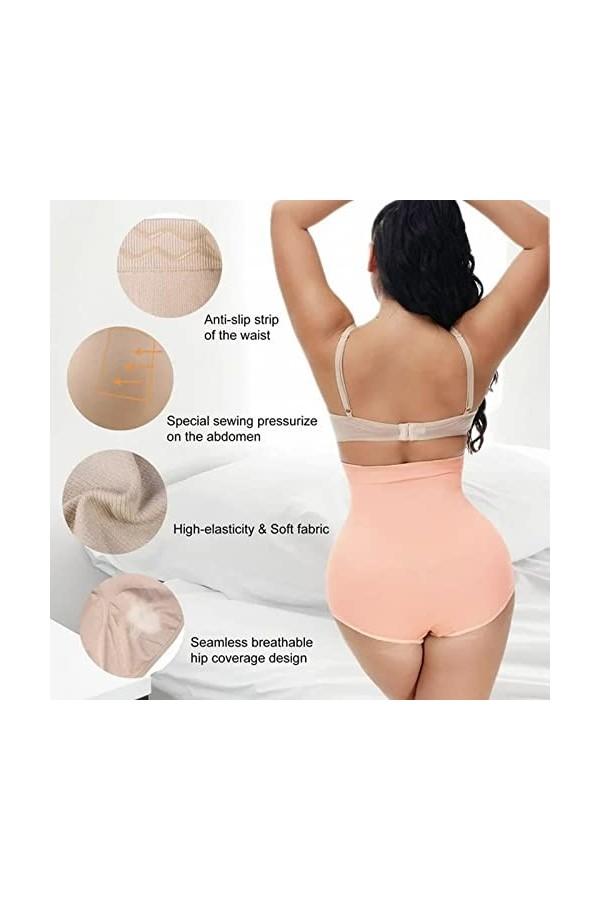 Culotte Femme Taille Haute Slips Elasticité Tangas rayés Taille Haute personnalisés No Show Tongs personnalisées Culottes Str