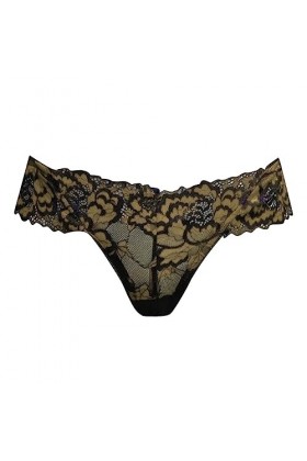 KEIZHUONIQIU Tanga-Strings Tanga pour Femmes Sexy Slip Confortables Crochet Dentelle Culotte Creux Out Léopard sous-Vetements