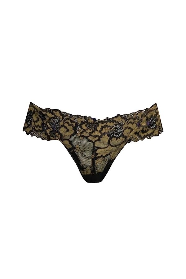 KEIZHUONIQIU Tanga-Strings Tanga pour Femmes Sexy Slip Confortables Crochet Dentelle Culotte Creux Out Léopard sous-Vetements