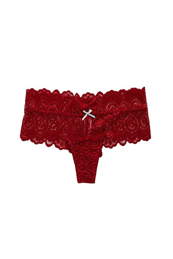 KEIZHUONIQIU Tanga-Strings et T-Back Tangas Femme en Sexy Slips Simple Dentelle Culottes Taille Basse Léopard sous-Vetements 