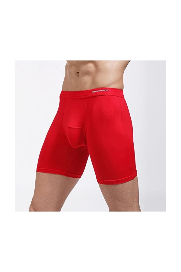 Sous-vêtements pour homme - Confortable et respirant - Boxer - Pour homme, rouge, XL
