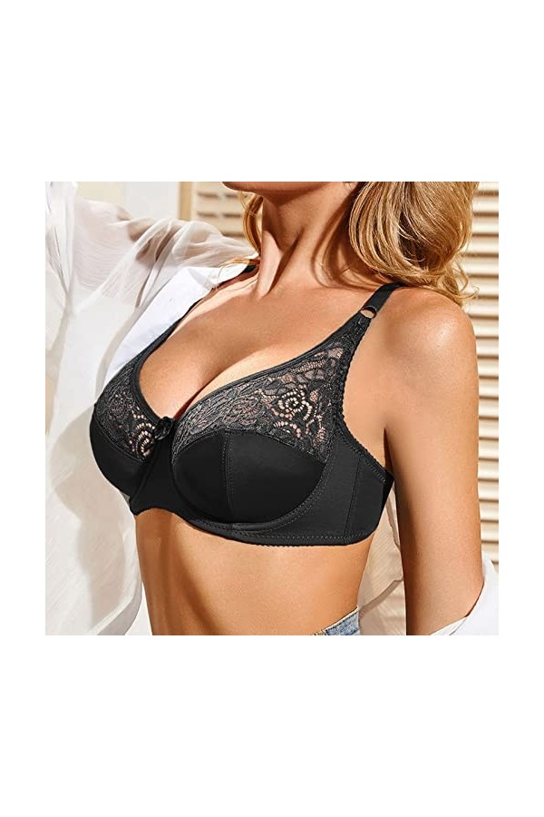 Lingerie Femme Sexy Ensemble Homme Sexy Hot y*2k Soutien-Gorge Coupe Basse pour Femmes Non doublé Soutien-Gorge Grande Taille