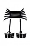 BboHSS Body Harness Punk Jambières Cage Gothique Bas Réglable Carnaval Danse Costume Accessoires - Noir - taille unique