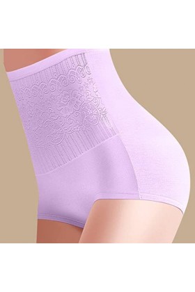 Culotte gainante pour femme - Body sexy - String gainant - Pour femme - Grande taille, lilas, XL